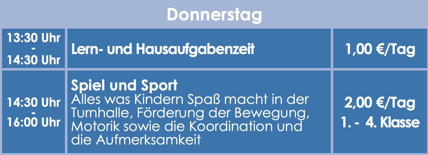 Angebote Donnerstag
