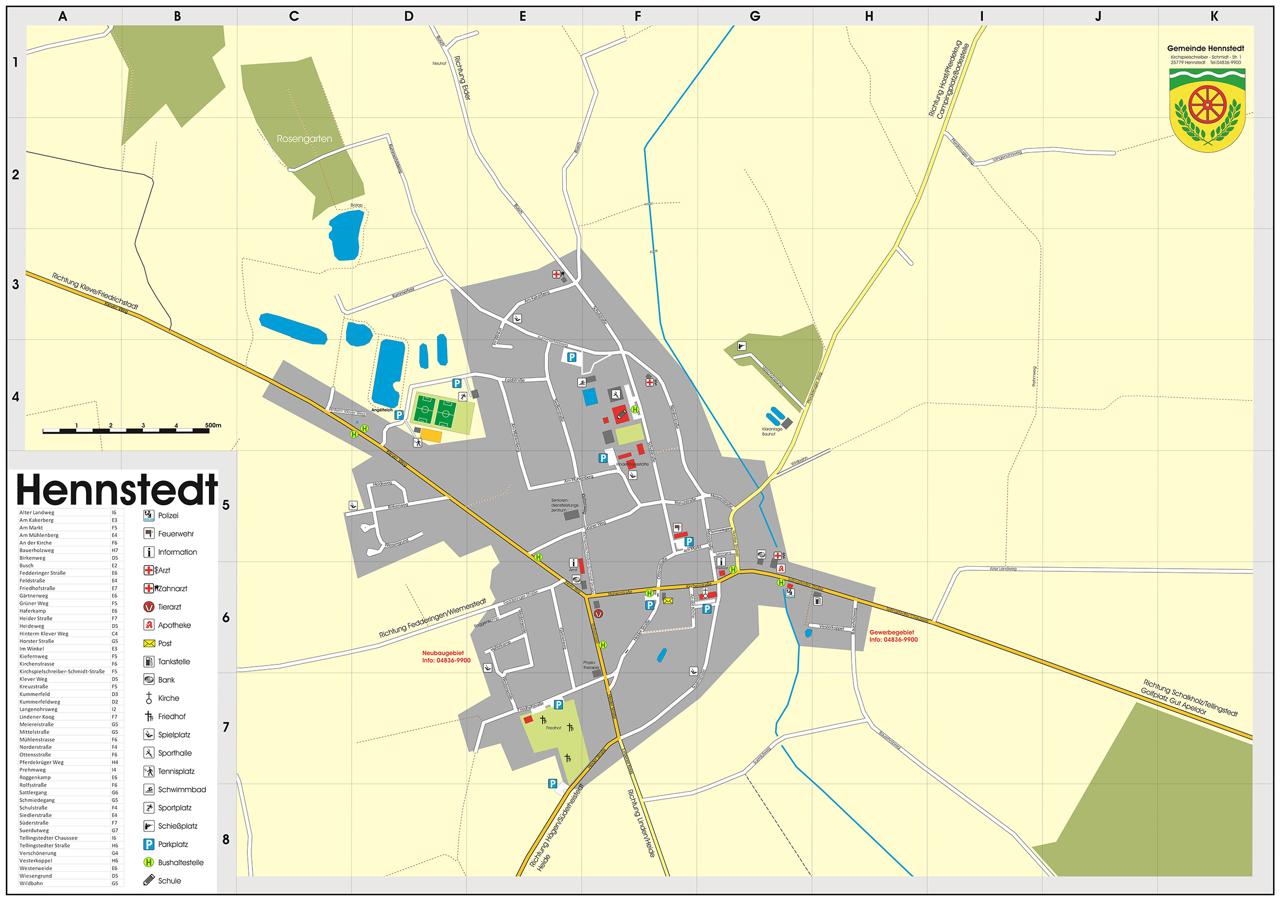 Lageplan vom Albersorf AÖZA